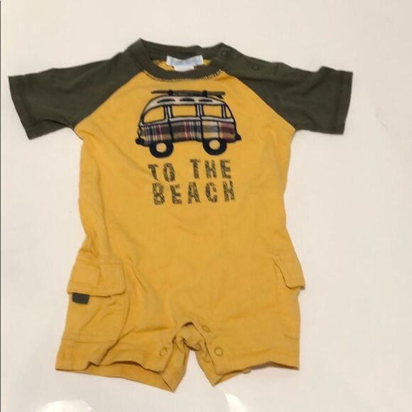 🍭6/$30 Janie & Jack Beach Romper 0-3 m - Picture 3 of 5